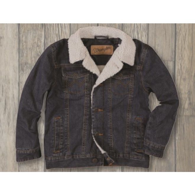 sherpa lined denim jacket boys