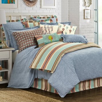 HiEnd Accents Chambray Comforter Set - Full