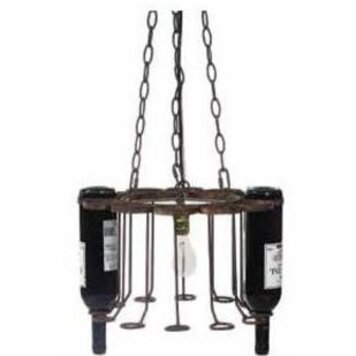 Wine Bottle Chandelier