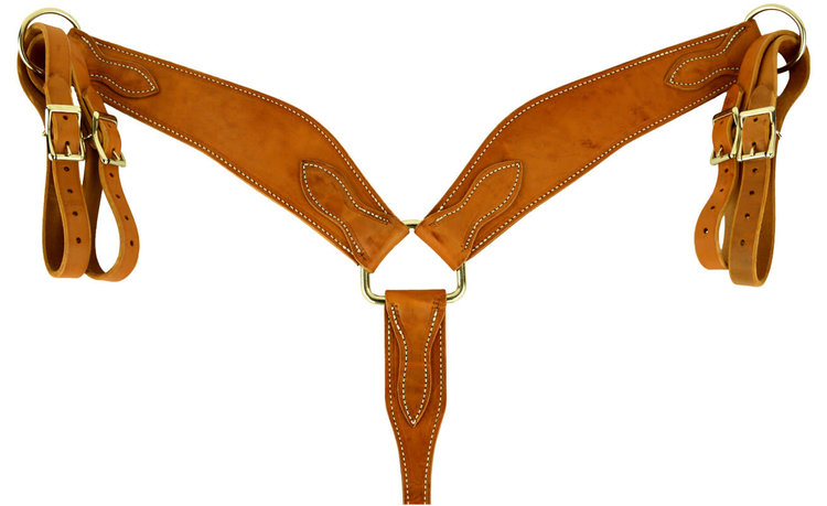 Berlin Custom Leather Tapered Roper Breastcollar