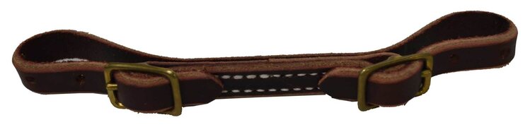 Berlin Custom Leather Cowhorse/Reiner Harness Curb Strap