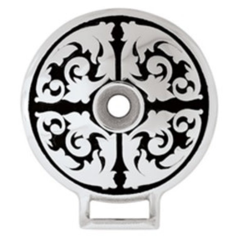 Jeremiah Watt Floral Artwork Screw Down Concho 1.75