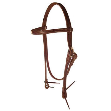 Berlin Custom Leather Cowhorse Series Straight Brow