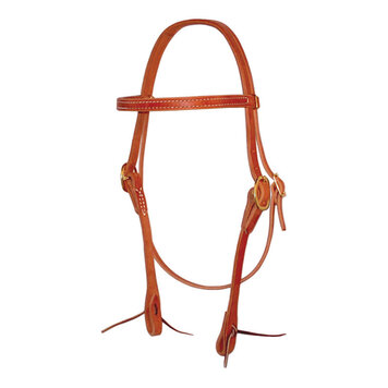 Berlin Custom Leather Cowhorse Series, Straight Brow Stitched