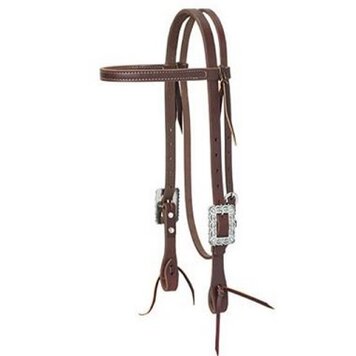 Weaver Leather Golden Chestnut Browband Working Cowboy Headstall