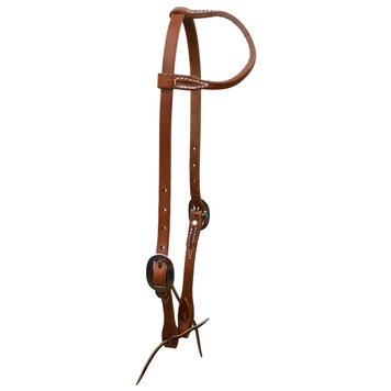 Berlin Custom Leather Hermann Oak Rolled Ear Headstall