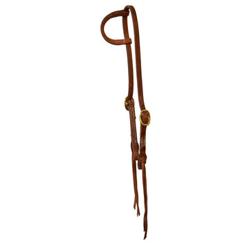 Berlin Custom Leather Single Ear Harness Headstall Rattlesnake Ties