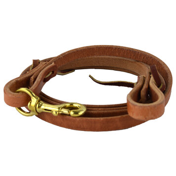 Berlin Custom Leather Flat Roper Rein 5/8" x 8