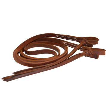 Berlin Custom Leather Hermann Oak Rattlesnake Knot One Piece Reins