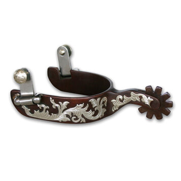 Professional's Choice Bob Avila Antique Brown Ladies Floral Spurs