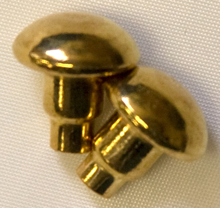 Cowboy Tack Solid Brass Spur Buttons