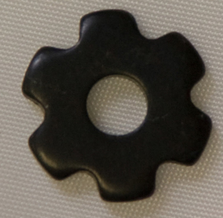 Metalab Black Satin 6 Point Rowels