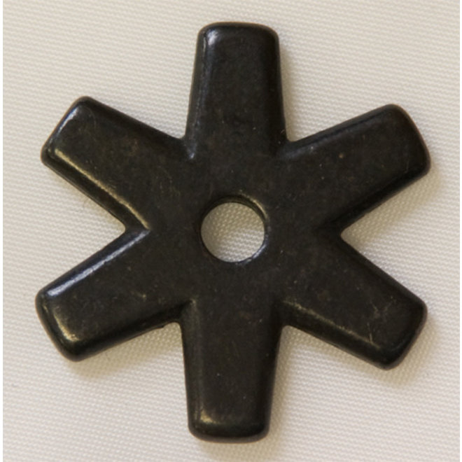 Rowel Black 6pt Star Frontier Western Shop Rowel Black 6pt Star Frontier Western Shop