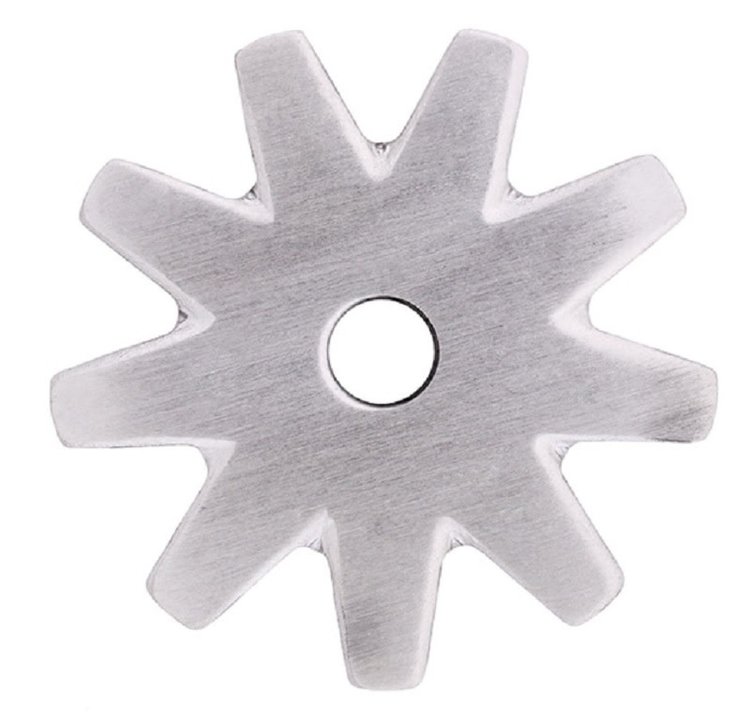 Cowboy Tack SS Brushed 9 Point Rowel