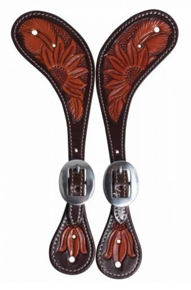 Professional's Choice Ladies Sunflower Muleshoe Spur Straps