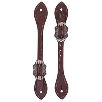 Weaver Leather Mens Oiled Harness Leather Spur Straps