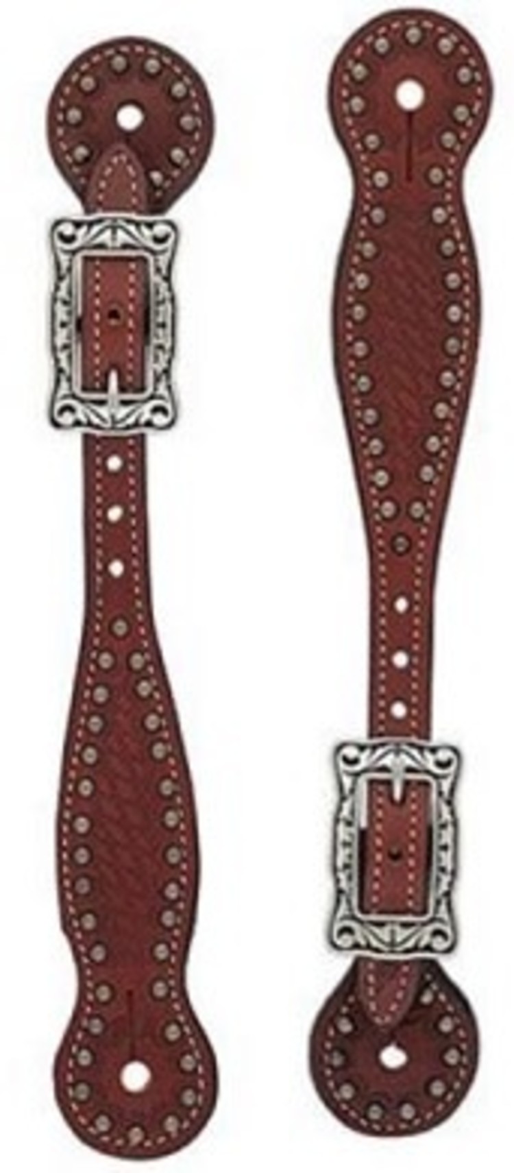 Weaver Leather Thin Basketweave Bridle Leather Spur Straps