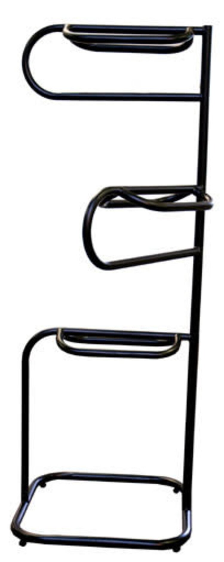 Lightwt 3-Tier Saddle Rack Black
