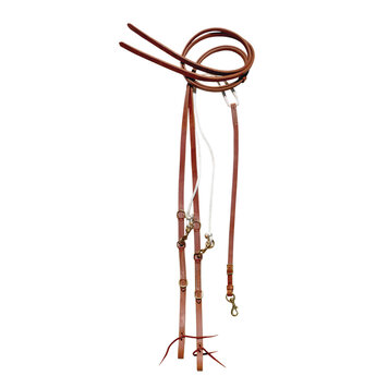 Berlin Custom Leather Leather & Nylon German Martingale Split Reins