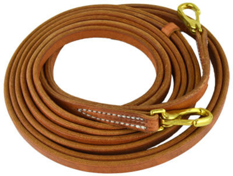 Berlin Custom Leather 5/8" x 8' Snap End Split Reins