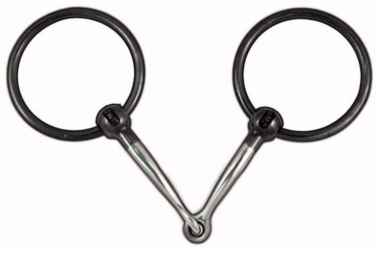 Jeremiah Watt 5 1/4" Blued Ring Snaffle