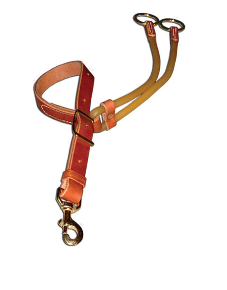 Berlin Custom Leather Training Fork with Elastic Tubing