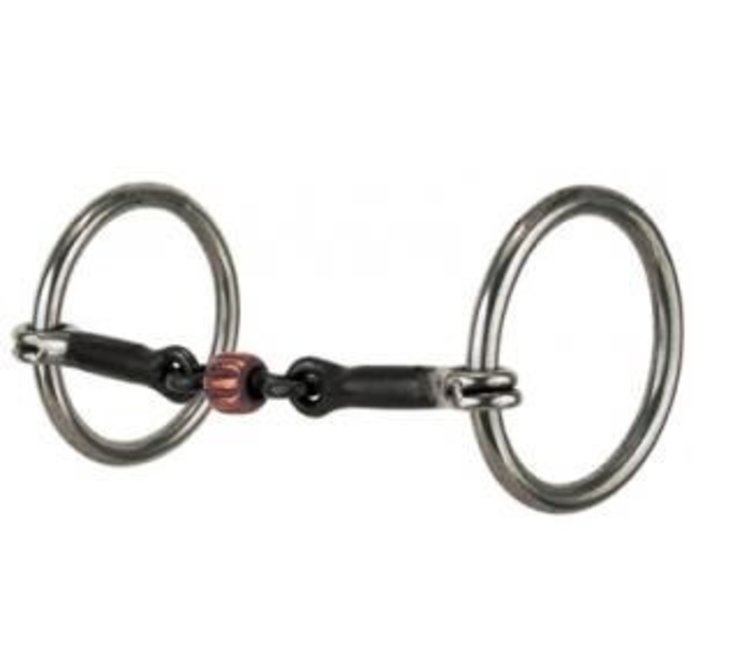 Reinsman Three Piece 7/16" Copper Roller Snaffle