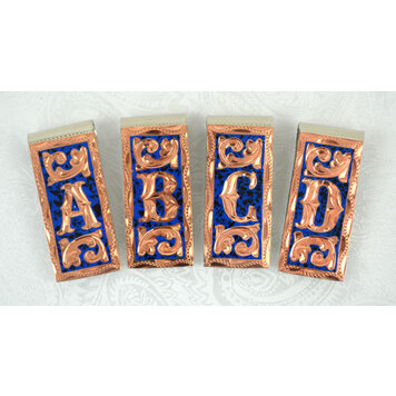 Initial Money Clip Rose Gold