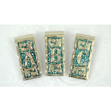 Initial Money Clip Silver