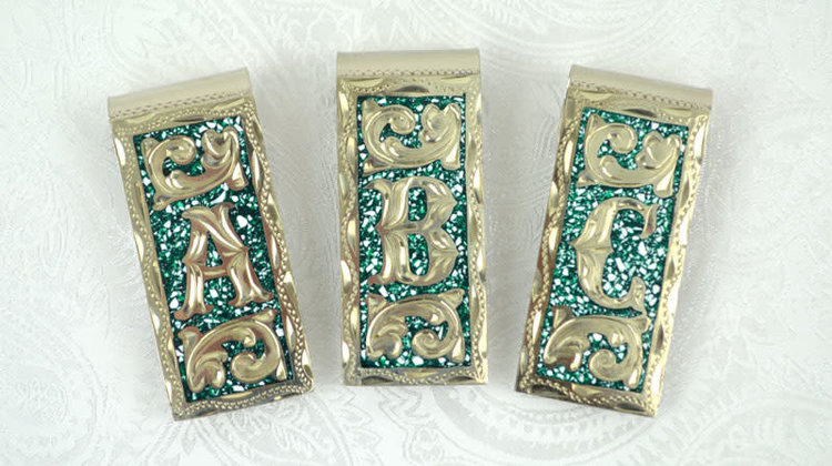 Initial Money Clip Silver