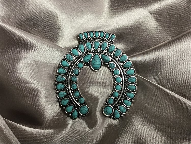 Squash Blossom Brooch Pin