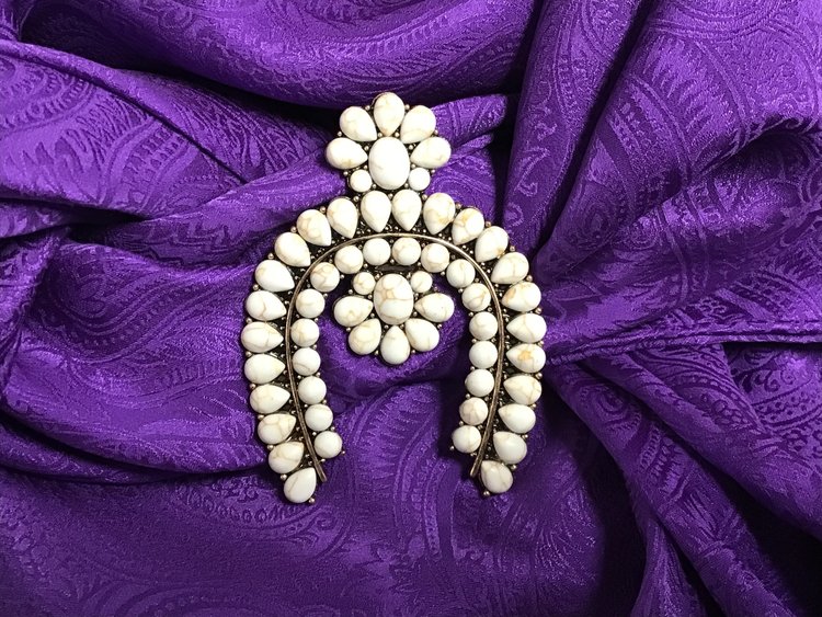 Squash Blossom Brooch Pin