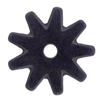 Cowboy Tack Black Satin 9 Point Rowels