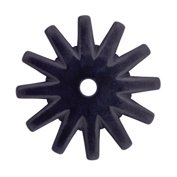 Cowboy Tack Black Satin 12 Point Rowels