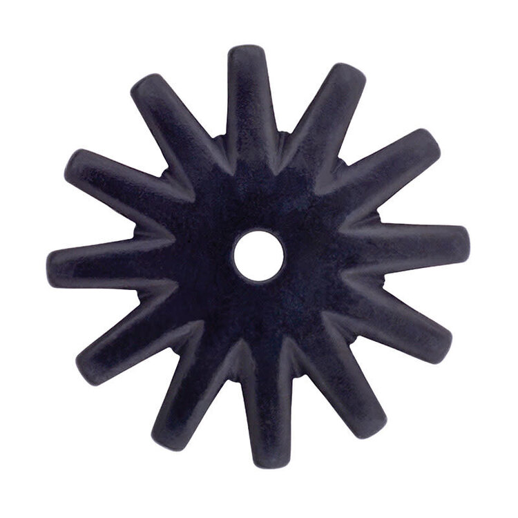 Cowboy Tack Black Satin 12 Point Rowels