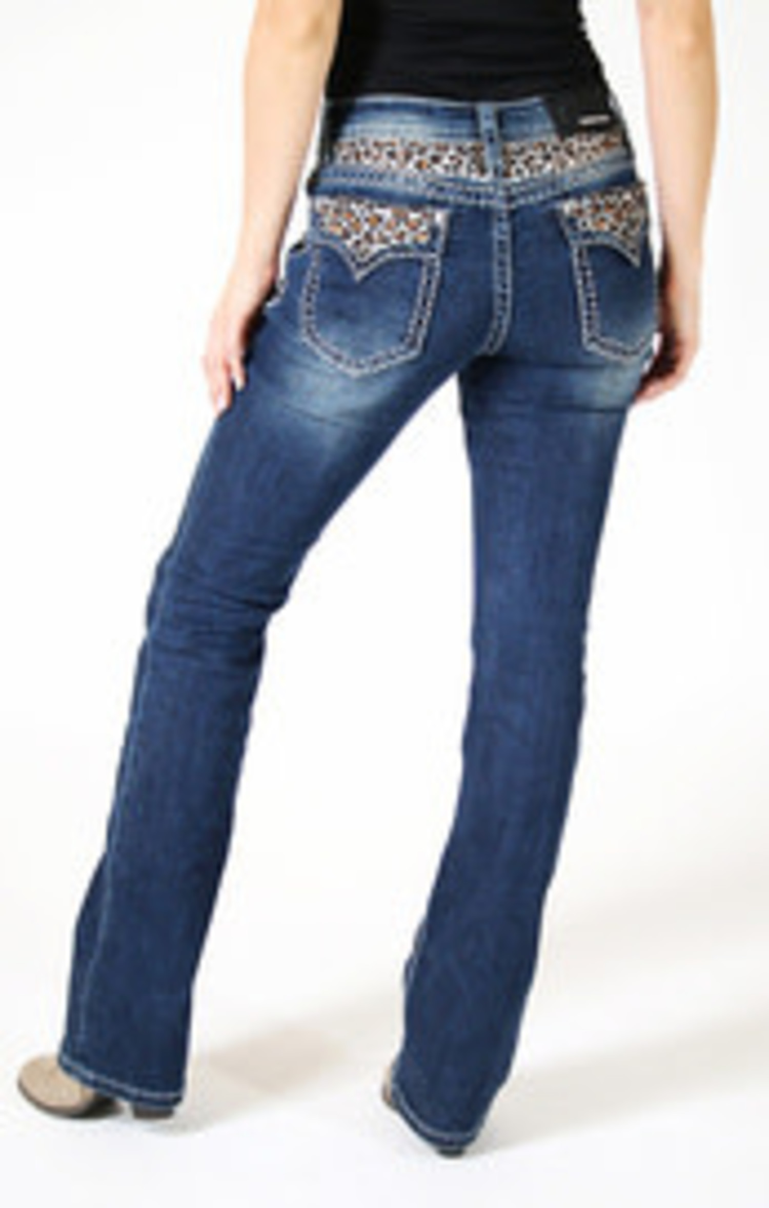 Leopard Mid-rise Jean - Frontier 