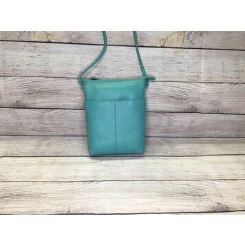 Leather Mini Sac Turq