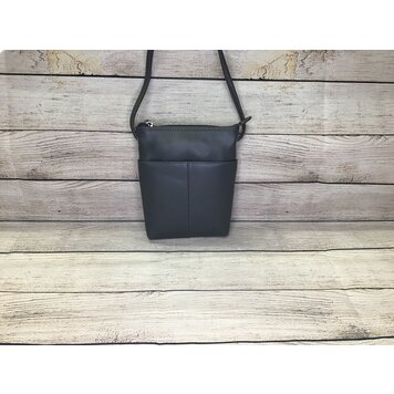 Leather Mini Sac Grey