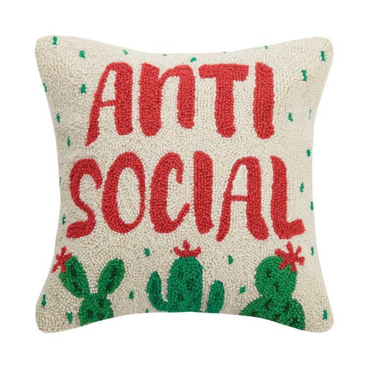 Anti Social Hook Pillow