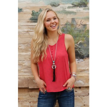 Cruel Denim Red Star Henley Tank