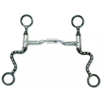 Myler Myler Black Seven Shank Low Port Comfort Snaffle