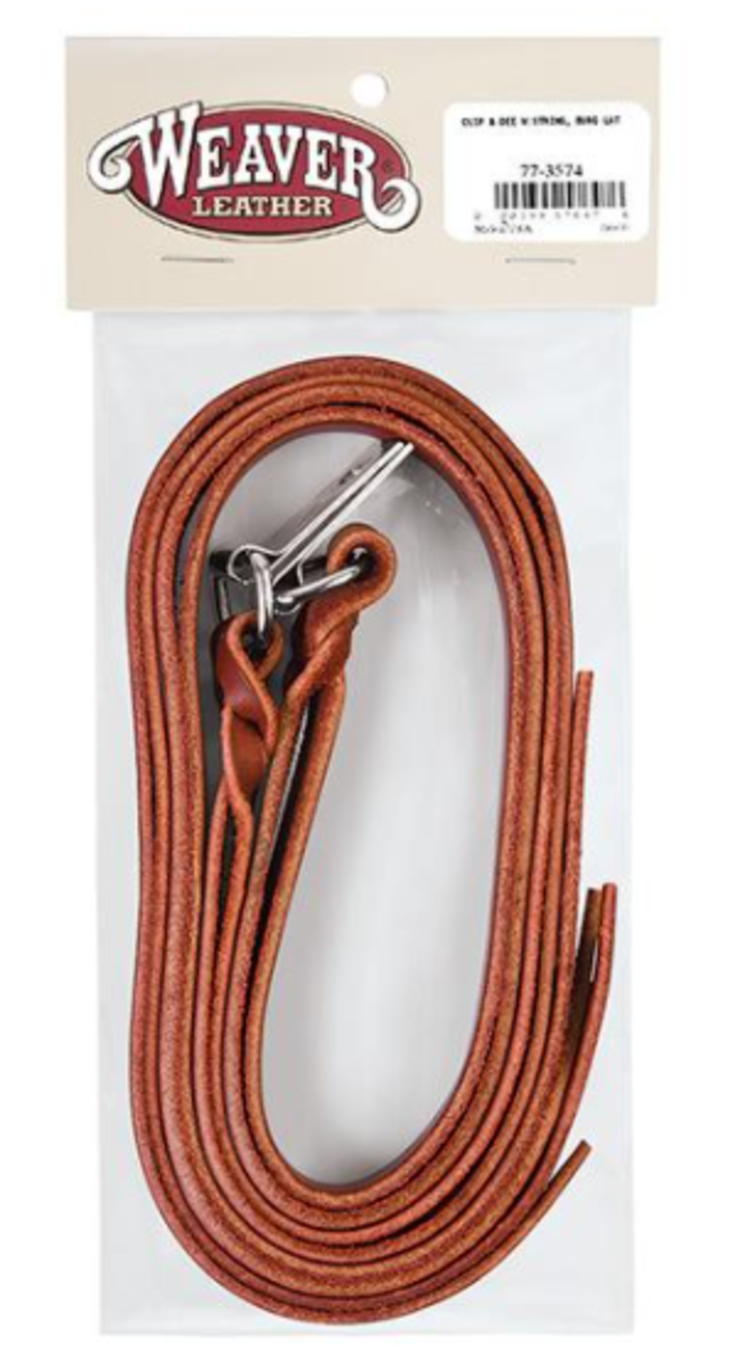 Weaver Leather Saddle Strings with Clips and Dees