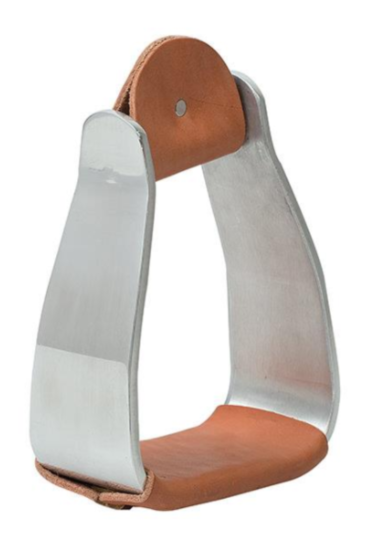 Weaver Leather Sloped Aluminum Stirrups with Leather