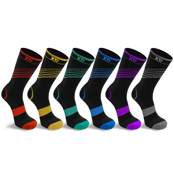 Extreme Fit Crew-Length Compression Socks 6-Pairs