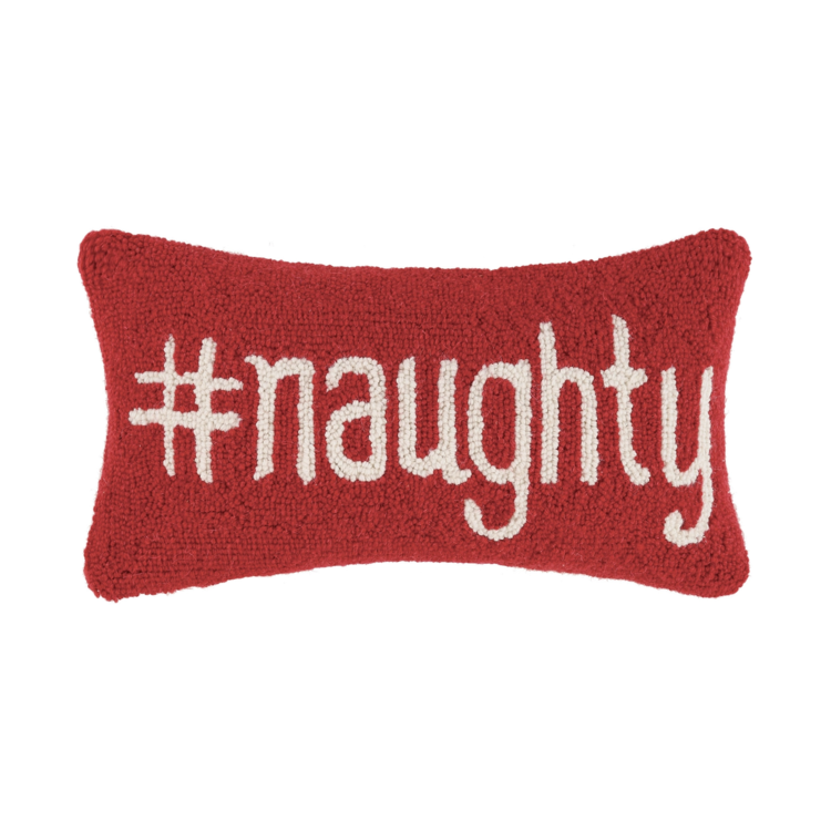 Hashtag Naughty Hook Pillow