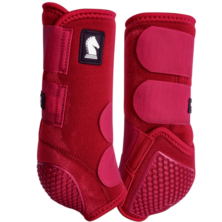 Classic Equine Flexion Boots Crimson