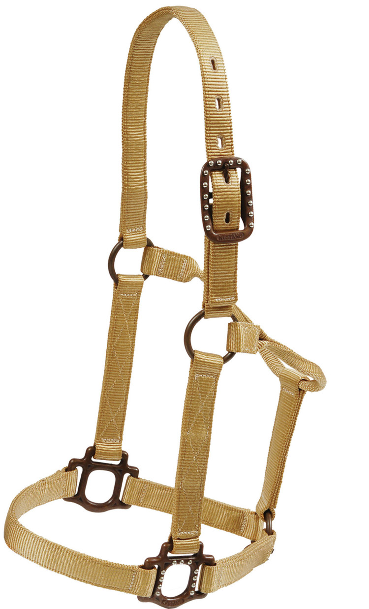 Mustang Antique Dot Halter Tan