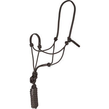 Mustang Mountain Rope Halter & Lead Black