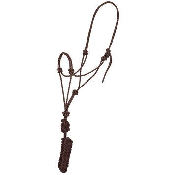 Mustang Mountain Rope Halter & Lead Brown/Tan