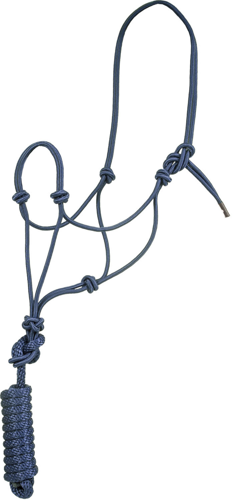 Mustang Mountain Rope Halter & Lead Navy